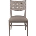 The appearance of Cohesion Program Milo Leather Side Chair In Grigio designed by Artistica Home in the coastal interior design. This grigio piece of furniture  was selected by 1StopBedrooms from Cohesion Program Collection to add a touch of cosiness and style into your home. Sku: 2002-880-41-01. Material: Wood.