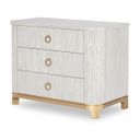 The appearance of Miramar 3 Drawer Chest Nightstand In Oyster designed by Legacy Classic in the modern / contemporary interior design. This oyster piece of furniture was selected by 1StopBedrooms from Miramar Collection to add a touch of cosiness and style into your home. Sku: 3300-3200. Material: Oak Veneer.