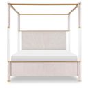 The appearance of Miramar Complete Queen Canopy Bed with Acrylic Posts In Oyster designed by Legacy Classic in the modern / contemporary interior design. This oyster piece of furniture was selected by 1StopBedrooms from Miramar Collection to add a touch of cosiness and style into your home. Sku: 3300-4105A;3300-4115A;3300-4901;3300-5005A. Bed Type: Canopy Bed. Bed Size: Queen. Material: Oak Veneer.