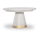 The appearance of Miramar Complete Round Dining Table In Oyster designed by Legacy Classic in the modern / contemporary interior design. This oyster piece of furniture  was selected by 1StopBedrooms from Miramar Collection to add a touch of cosiness and style into your home. Sku: 3300-521T;3300-421B. Table Top Shape: Oval. Size: 72" x 54". Material: Solid Hardwood.