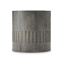 The appearance of Miramar Drum Outdoor End Table designed by Bernhardt in the modern / contemporary interior design. This dark charcoal piece of furniture was selected by 1StopBedrooms from Miramar Collection to add a touch of cosiness and style into your home. Sku: X01124. Table Top Shape: Round. Material: Concrete.