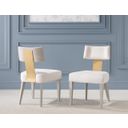 The appearance of Miramar Upholstered Side Chair Set of 2 In Oyster designed by Legacy Classic in the modern / contemporary interior design. This oyster piece of furniture  was selected by 1StopBedrooms from Miramar Collection to add a touch of cosiness and style into your home. Sku: 3300-140. Material: Oak Veneer.