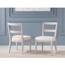 The appearance of Miramar Wood Side Chair Set of 2 In Oyster designed by Legacy Classic in the modern / contemporary interior design. This oyster piece of furniture  was selected by 1StopBedrooms from Miramar Collection to add a touch of cosiness and style into your home. Sku: 3300-240. Material: Oak Veneer.
