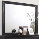 The appearance of Miranda Rectangular Dresser Mirror Black designed by Coaster in the modern / contemporary interior design. This black piece of furniture  was selected by 1StopBedrooms from Miranda Collection to add a touch of cosiness and style into your home. Sku: 206364. Material: Wood.