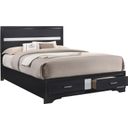 The appearance of Miranda Queen 2-drawer Storage Bed Black designed by Coaster in the modern / contemporary interior design. This black piece of furniture was selected by 1StopBedrooms from Miranda Collection to add a touch of cosiness and style into your home. Sku: 206361QB1;206361QB2;206361QB3. Bed Type: Storage Bed. Material: Wood. Bed Size: Queen.