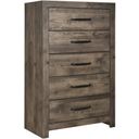 The appearance of Misty Lodge Chest In Greige designed by New Classic in the modern / contemporary interior design. This greige piece of furniture was selected by 1StopBedrooms from Misty Collection to add a touch of cosiness and style into your home. Sku: B6303-070. Material: Wood.