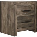 The appearance of Misty Lodge Nightstand In Greige designed by New Classic in the modern / contemporary interior design. This greige piece of furniture was selected by 1StopBedrooms from Misty Collection to add a touch of cosiness and style into your home. Sku: B6303-040. Material: Wood.
