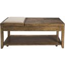 The appearance of Mitchell Nutmeg Cocktail Table designed by Liberty in the transitional interior design. This brown piece of furniture  was selected by 1StopBedrooms from Mitchell Collection to add a touch of cosiness and style into your home. Sku: 58-OT1010. Material: Wood.