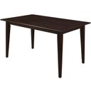 The appearance of Gabriel Rectangular Dining Table Cappuccino designed by Coaster in the transitional interior design. This cappuccino piece of furniture was selected by 1StopBedrooms from Gabriel Collection to add a touch of cosiness and style into your home. Sku: 100771. Material: Wood. Table Top Shape: Rectangular. Size: 36" x 59".