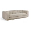 Modari 95 Inch Fabric Upholstered Sofa In Beige