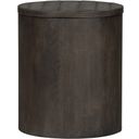 The appearance of Modern Farmhouse Dusty Charcoal Drum End Table designed by Liberty in the modern / contemporary interior design. This gray piece of furniture  was selected by 1StopBedrooms from Modern Farmhouse Collection to add a touch of cosiness and style into your home. Sku: 406-OT1021. Material: Wood.