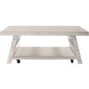 The appearance of Modern Farmhouse Oversized Square Cocktail Table In White designed by Liberty in the country / farmhouse interior design. This white piece of furniture  was selected by 1StopBedrooms from Modern Farmhouse Collection to add a touch of cosiness and style into your home. Sku: 406W-OT1014. Material: Poplar.