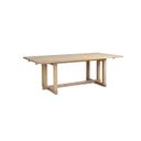 Modern Loft Extendable Trestle Dining Table In Khaki