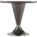 The appearance of Modern Mood Counter Height Table In Dark Wood designed by Hooker in the modern / contemporary interior design. This dark wood piece of furniture was selected by 1StopBedrooms from Modern Mood Collection to add a touch of cosiness and style into your home. Sku: 6850-75202B-89;6850-75202T-89. Table Top Shape: Round. Size: 40". Material: Oak Veneer.
