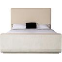 Modern Mood King Upholstered Panel Bed In Light Wood
