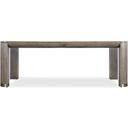 The appearance of Modern Mood Leg Dining Table with 1-24 Inch Leaf In Dark Wood designed by Hooker in the modern / contemporary interior design. This dark wood piece of furniture was selected by 1StopBedrooms from Modern Mood Collection to add a touch of cosiness and style into your home. Sku: 6850-75200-89. Table Top Shape: Rectangular. Size: 44" x 86". Material: Oak Veneer.