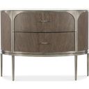 Modern Mood 42 Inch Two Drawer Nightstand In Dark Wood