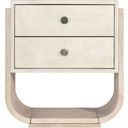 Modern Mood 28 Inch Two Drawer Nightstand In Light Wood