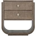 Modern Mood 28 Inch Two Drawer Nightstand In Dark Wood