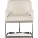 The appearance of Modern Mood Upholstered Arm Chair with Metal Base In Beige designed by Hooker in the modern / contemporary interior design. This beige piece of furniture was selected by 1StopBedrooms from Modern Mood Collection to add a touch of cosiness and style into your home. Sku: 6850-75300-95. Material: Fabric.