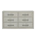The appearance of Modern Play 6 Drawer Dresser In Natural White designed by Liberty in the transitional interior design. This natural white piece of furniture was selected by 1StopBedrooms from Modern Play Collection to add a touch of cosiness and style into your home. Sku: 522-BR31. Material: Solid Rubberwood.