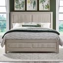 The appearance of Modern Play Queen Panel Bed In Natural White designed by Liberty in the transitional interior design. This natural white piece of furniture was selected by 1StopBedrooms from Modern Play Collection to add a touch of cosiness and style into your home. Sku: 522-BR13HF;522-BR90. Bed Type: Panel Bed. Bed Size: Queen. Material: Solid Rubberwood.