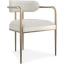 The appearance of Modern Principles Emphasis Dining Chair In White designed by Caracole in the modern / contemporary interior design. This white piece of furniture  was selected by 1StopBedrooms from Modern Principles Collection to add a touch of cosiness and style into your home. Sku: M142-022-295. Material: Metal.