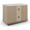 The appearance of Modern Principles Rhythm Nightstand In Oak designed by Caracole in the modern / contemporary interior design. This oak piece of furniture was selected by 1StopBedrooms from Modern Principles Collection to add a touch of cosiness and style into your home. Sku: M143-022-061. Material: Poplar.