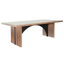 The appearance of Modern Rectangular Arch Dining Table In Desert Plain designed by Sunny Designs in the modern / contemporary interior design. This desert plain piece of furniture  was selected by 1StopBedrooms from Modern Collection to add a touch of cosiness and style into your home. Sku: 1206DP. Table Top Shape: Rectangular. Material: Mahogany. Size: 40" x 84".