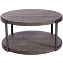 The appearance of Modern View Round Cocktail Table In Gauntlet Gray designed by Liberty in the modern / contemporary interior design. This gray piece of furniture  was selected by 1StopBedrooms from Modern View Collection to add a touch of cosiness and style into your home. Sku: 960-OT1010T;960-OT1010B. Material: Wood Veneer.