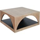 The appearance of Modern Wood Coffee Table with Arched Open Shelf Design In Umbra and Oak Grove designed by Sunny Designs in the modern / contemporary interior design. This umbra and oak grove piece of furniture was selected by 1StopBedrooms from Modern Collection to add a touch of cosiness and style into your home. Sku: 3198OUM-C36. Material: Solid Wood.
