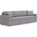 The appearance of Modmax 3-Piece Sectional Sofa In Granite designed by Signature Design by Ashley in the modern / contemporary interior design. This granite piece of furniture  was selected by 1StopBedrooms from Modmax Collection to add a touch of cosiness and style into your home. Sku: 9210446;9210464;9210465. Material: Polyester.