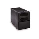 The appearance of ModMax II Console with Audio System In Black designed by Signature Design by Ashley in the modern / contemporary interior design. This black piece of furniture was selected by 1StopBedrooms from ModMax II Collection to add a touch of cosiness and style into your home. Sku: 7430527. Material: Leather Match.