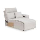 The appearance of ModMax II RAF Power Chaise In Stone designed by Signature Design by Ashley in the modern / contemporary interior design. This stone piece of furniture  was selected by 1StopBedrooms from ModMax II Collection to add a touch of cosiness and style into your home. Sku: 6590797. Material: Fabric.