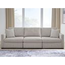 Modmax Luxe 3-Piece Sectional Sofa In Flint