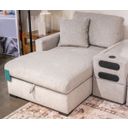 Modmax Luxe LAF Corner Chaise with Storage In Flint