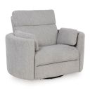 Modmax Luxe Swivel Glider Power Recliner In Flint