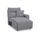 The appearance of Modmax Right-Arm Facing Power Reclining Back Chaise In Salt and Pepper designed by Signature Design by Ashley in the modern / contemporary interior design. This salt & pepper piece of furniture was selected by 1StopBedrooms from Modmax Collection to add a touch of cosiness and style into your home. Sku: 6590697. Material: Fabric.