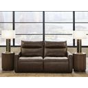 Modz 2-Piece Power Reclining Sectional Loveseat In Chocolate