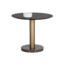 Monaco 35.5 Inch Monaco Bistro Table In Gold and Charcoal Grey