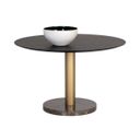 Monaco 48 Inch Monaco Dining Table In Gold and Charcoal Grey