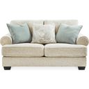 The appearance of Monaghan Loveseat In Sandstone designed by Signature Design by Ashley in the transitional interior design. This sandstone piece of furniture  was selected by 1StopBedrooms from Monaghan Collection to add a touch of cosiness and style into your home. Sku: 9620535. Material: Fabric.