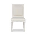 Monarch Barrington Side Chair In White and Silver