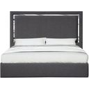 The appearance of Monet Charcoal Queen Upholstered Platform Bed designed by J&M in the modern / contemporary interior design. This charcoal piece of furniture was selected by 1StopBedrooms from Monet Collection to add a touch of cosiness and style into your home. Sku: 18740-Q. Bed Type: Platform Bed. Material: Wood. Bed Size: Queen.