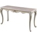 The appearance of Monique Console Table In White designed by New Classic in the modern / contemporary interior design. This white piece of furniture was selected by 1StopBedrooms from Monique Collection to add a touch of cosiness and style into your home. Sku: T502T-30. Material: Wood.