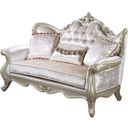 The appearance of Monique Loveseat In White designed by New Classic in the traditional interior design. This white piece of furniture was selected by 1StopBedrooms from Monique Collection to add a touch of cosiness and style into your home. Sku: U502T-20. Material: Fabric.
