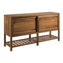 The appearance of Monogram Roanoke Buffet In Walnut designed by Kincaid in the transitional interior design. This walnut piece of furniture  was selected by 1StopBedrooms from Monogram Collection to add a touch of cosiness and style into your home. Sku: 315-850. Material: Wood.