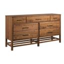 The appearance of Monogram Wonderland Seven Drawer Dresser In Walnut designed by Kincaid in the modern / contemporary interior design. This walnut piece of furniture was selected by 1StopBedrooms from Monogram Collection to add a touch of cosiness and style into your home. Sku: 315-130. Material: Wood.