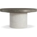The appearance of Monolith Dining Table In Beige designed by Bernhardt in the transitional interior design. This beige piece of furniture was selected by 1StopBedrooms from Monolith Collection to add a touch of cosiness and style into your home. Sku: 343272;343274. Table Top Shape: Round. Material: Wood. Size: 60".