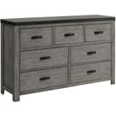 The appearance of Montauk Gray 7 Drawer Dresser designed by Picket House in the transitional interior design. This gray piece of furniture was selected by 1StopBedrooms from Montauk Collection to add a touch of cosiness and style into your home. Sku: WE600DR. Material: Pine.